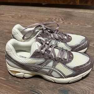 ASICS Women's Athletic Sneakers in Cream and Taupe